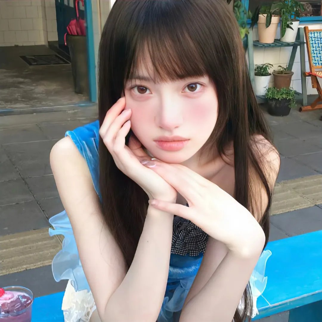 坐推土机的少女